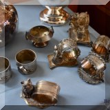 S17. Silverplate napkin rings.